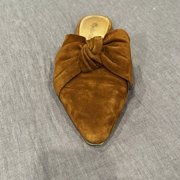 Madewell Remi Suede Bow Mule - rust - Picture 3 of 16